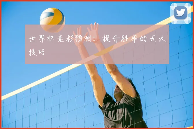 世界杯竞彩预测：提升胜率的五大技巧